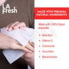 La Fresh 24/7 Makeup Remover Wipes, Easily Remove Waterproof Makeup and Moisturizing, Pack of 50 Individually Wrapped Wet Wipes, Skincare Travel Essentials