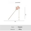 2 Pcs Metal Hairpin Hair Chopsticks Flower Hair Stick Butterfly Handmade Classic Hair Pins for Women Girls 062#02