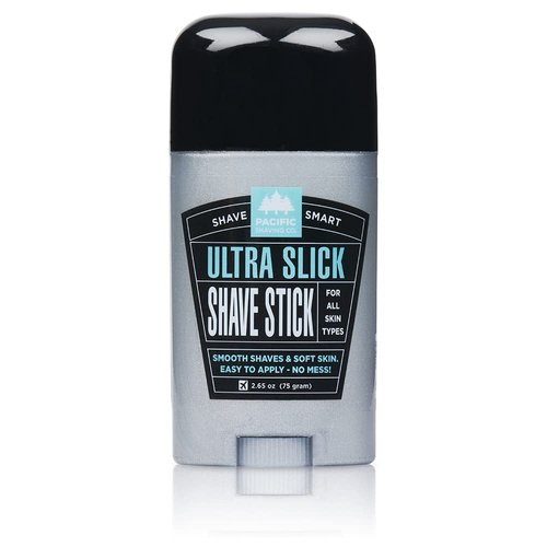 Pacific Shaving Company Ultra Slick Shave Stick - No Mess Body Shaving Stick with Moisturizing Coconut Oil - Travel-Friendly, Good for All Skin Types, Unisex (2.5 Oz)