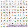 104 PCS Kids Temporary Tattoos for Party Supplies, Dinosaur Unicorns Mermaid Animal Temp Tattoo Stickers for Kids Girls Boys Birthday Party Favors Activities