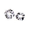 Cow Stria Hair Scrunchies Cow Print Ponytail Holder Cow String Pattern Hair Ring Ties BW60 (2 PCs-B)
