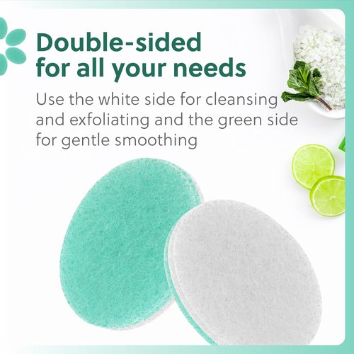 6 Pack Double Sided Body Sponge for Daily Deep Cleansing and Regular Exfoliating - Removes Dead Skin and Dirt - Christmas Gifts for Women and Teens - Holiday Beauty Gift Sets (All Skin Types)