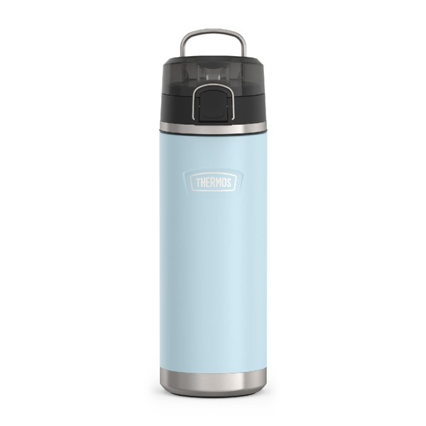 THERMOS ICON SERIES Stainless Steel Water Bottle with Spout - 24 Ounce, Glacier - Vacuum Insulated Water Bottle with Lid