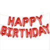 16 Inch Red Happy Birthday Balloons Banner, Aluminum Foil Letters Happy Birthday Balloon for Birthday Decorations Party Supplies