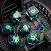 Maywin Dungeons and Dragons Dice Set,Liquid Core Dragon Eye Dice Set,DND Polyhedral Dice Set for TTRPG