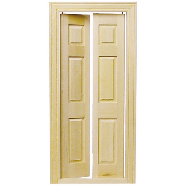 Houseworks, Ltd. Dollhouse Miniature Split Six Panel Door