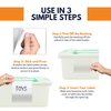 Performore 50-Pack Self-Adhesive 3x5 Index Card Pockets | Top-Loading Clear Plastic Sleeves | Durable Reusable Label Holders for Bulletin Boards, Walls, Storage Bins, and Classrooms