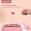Keethem Hair Removal Wax, 1.1lb/17.6oz Waxing Beads for Sensitive Skin, Full Body Hard Wax Beans with 20 Wax Sticks for Women Men Bikini Brazilian, Armpit, Back and Chest Waxing