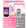 Kids Smart Phone for Girls Unicorns Gifts for Girls Toys 8-10 Years Old Phone Touchscreen Learning Toy Christmas Birthday Gifts for 3 4 5 6 7 8 9 Year Old Girls with 8G SD Card