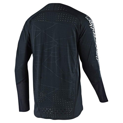 Troy Lee Designs SE Ultra Mens Jersey for Racing Motocross Dirt Bike, 4 Wheeler or ATV. Racing Day Performance. Adult, Unisex - Black, XX-Large