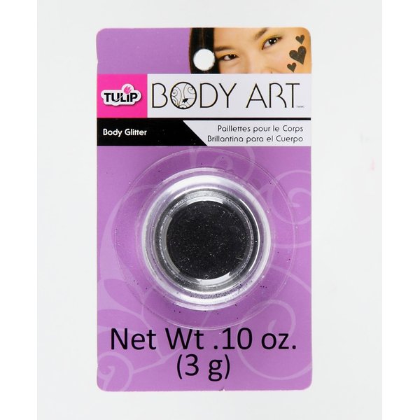 Tulip Body Art Glitter Open Stock- Black