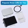 TERAISE Reading Glasses Necklace Readers for Women Anti-loss Lightweight Eyeglasses Portable Monocle Glasses with Exquisite Case(Black-2.5X)