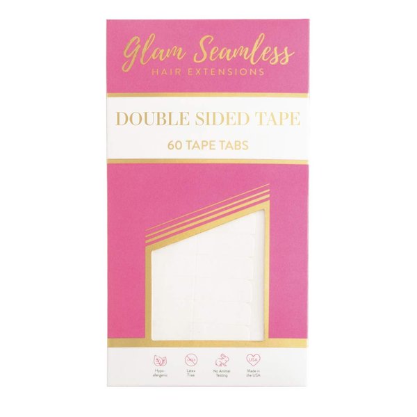 Double Sided Tape for Hair Extensions, Replacement Tape for Tape in Hair Extensions - 60 Tabs Pack