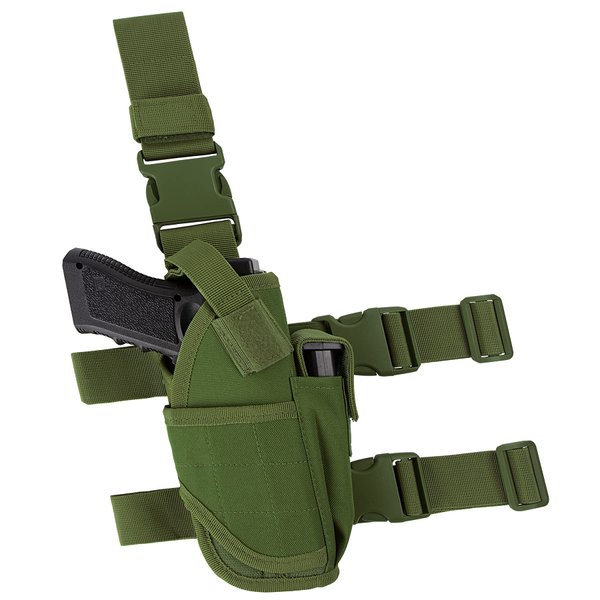 IronSeals Tactical Drop Leg Holster, Right Handed Adjustable Gun Holster Thigh Pistol Holster