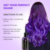 MOEHAIR VOODOO Purple Hair Paint (Aura), 8 Oz | Vegan & Cruelty-Free Purple Hair Dye | Ammonia, Sulfate & Paraben-Free | Vivid & Bright Intermixable Temporary Hair Color