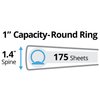 Avery Legal-Size Durable 3 Ring Binder, 1" Round Rings, Holds 8.5" x 14" Paper, 1 Black Binder (06400)