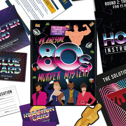 Gift Republic an 80s Murder Mystery Family Board Game
