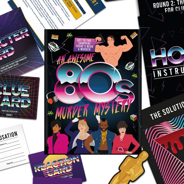 Gift Republic an 80s Murder Mystery Family Board Game