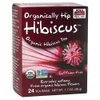 NOW Foods, Organically Hip Hibiscus™ Tea, Caffeine-Free, Non-GMO, No Added Colors, Preservatives or Sugars, Premium Unbleached Tea Bags with our No-Staples Design, 24-Count