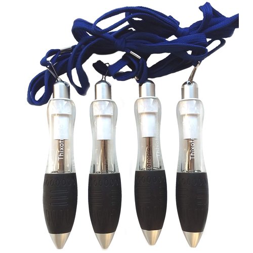 Thixotropic Super Big Fat Pens: Large, Easy to Hold Pens for Arthritis (4 pack), Longer Lasting Black Ink Cartridge