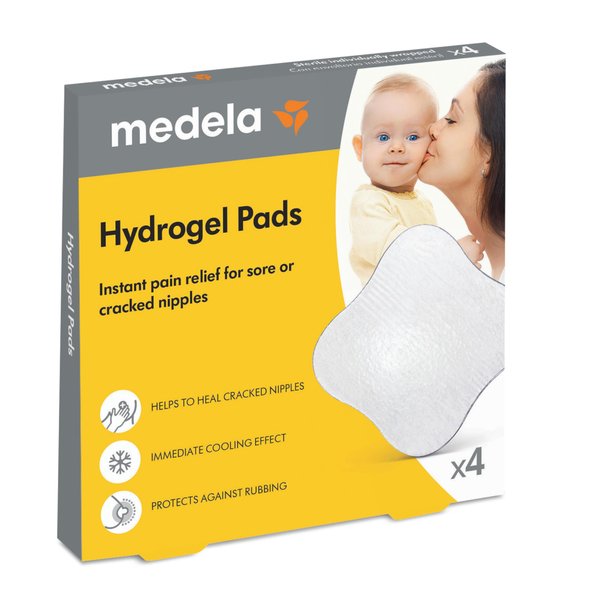 Medela Hydrogel Pads | Pain Relief for Sore or Cracked Nipples | Breastfeeding Essentials