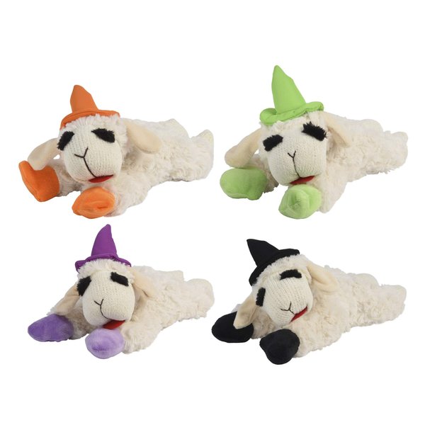 Multipet Lamb Chop with Witch Hat 10.5", White