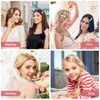 15 Pieces Rhinestone Hair Clips Metal Rhinestone Hair Pins Clear Crystal Bobby Pins for Women Girls Luxury Rhinestone Hair Barrettes Bling Hair Pins Hair Accessories for Party Wedding Daily(Gold)