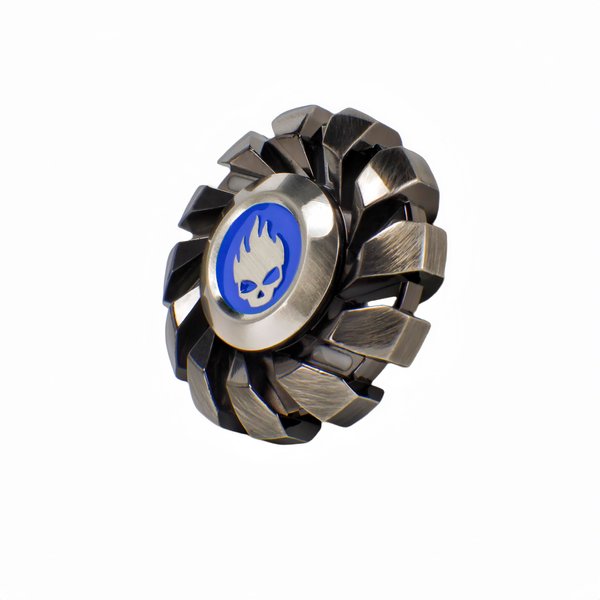 YIJO Fidget Spinners, Metal Fidget Toys, Silver Fidget Spinners for Kids and Adults Named Shadow Silver Could Glow in The Dark