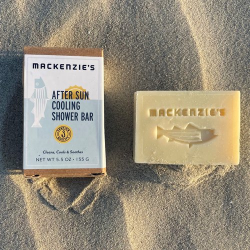 MACKENZIE'S After Sun Cooling Shower Bar - Father's Day Gifts - Gifts for Men - Gift for Fisherman - Natural Bar Soap - Cooling - Peppermint - Menthol - 5.5 oz