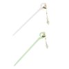 Leadigol 2PCS Acetic acid Bell Orchid Hair Stick,Ancient Style Hair Sticks Simple Flower Tassel Hair Clip for Women