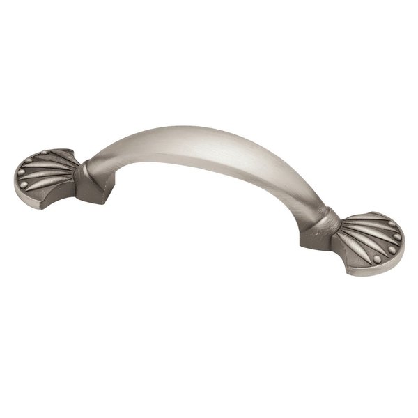Franklin Brass Grecian Cabinet Pull, Brushed Satin Pewter, 3" (76mm) Drawer Handle, 1 Pack, PBF811Y-BSP-CP