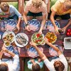 Qyeahkj 100 Pcs 4th of July Party Plates and Napkins Tableware Set American Flag Birthday party Dinnerware Supplies Patriotic Favors Independence Day Decorations for Girls Boys Kids Serve 25