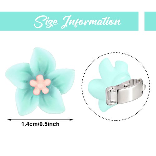 Paderison 20Pcs Mini Flower Hair Clips for Women Girls Small Lily Hair Pins Wedding Hair Accessories Bridal Snap Clips Tiny Cute Metal Barrettes Decorative Bridesmaid