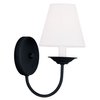 Livex Lighting 5271-04 Mendham 1-Light Wall Sconce, Black