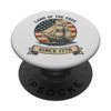 Land of the Free Since 1776 Patriotic US Flag Retro Sailboat PopSockets Adhesive PopGrip