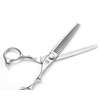 Professional Hair Thinning Scissors Japanese Stainless Steel Texturizing Shears Barbers Hairdressing Scissors for Men and Women (Silver-02A)