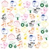 36PCS Farm Barnyard Animal Party Favors 24 Tattoos Sticker 12 Stamp Set Ideal Cute Cow Pig Tractor Horse Themed Birthday Decor Supplies Goodie Bag Classroom Gifts Rewards for Girls Baby Shower Prizes