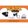 Tigerdoe Police Officer Costume - 3 PC Set - Police Dress Up- Police Megaphone with Siren - Policeman Hat - Police Handcuffs - Cop Accessories Police Officer Toys