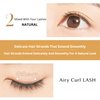 D-UP Natural Look False Eyelashes, False Lashes for Nature Look, Japanese Natural Looking Fake Eyelashes All Day Long Lasting Wear, 2 Pairs, Airy Curl Lash 02