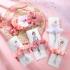 Yuxung 24 Sets Ballerina Party Favors Include 24 Women Soft Elastic Hair Ties Hair Scrunchies 24 Ballerina Thank You Cards Ballerina Birthday Party Decorations Dance Recital Gift for Girls Supplies