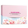 JAPAN SAKURA Skin Care Set, Cherry Blossom Skincare Set for Teen Girls & Women, Moisturizing & Repairing Skin, 4 Pcs Collagen Skin Care Kits for Travel with Facial Cleanser, Serum, Cream & Eye Cream