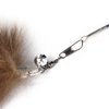 Leadigol Cat Feather Wand Retractable Cat Wand Toy,Cat Teaser Wand Interactive Long Hairy Chew Rod Cat Toy Training Toy Catch Exercise Pet Supplies Playing Toy for Kitten or cat, Brown Feather