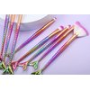Tenmon 10 Pcs Mermaid Eye Makeup Brushes Set, Professional Eyeshadow Makeup Brushes Set with Soft Synthetic Hairs for Eyeshadow, Concealer, Eyeliner, Brow Blending, highlighter Brush Tool