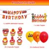 44PCS Fire Truck Birthday Decorations,Firetruck Theme Birthday Party Supplies Include Fireman Happy Birthday Banner Balloon Firetruck Cake&Cupcake Toppers,Firefighter Party Decorations Favors Supplies