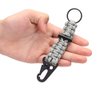 EKLOEN 2 Pack Paracord Carabiner Survival Keychain Lanyard with Firestarter (Digital Camo)