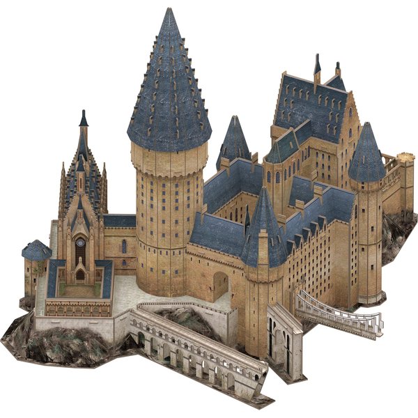 4D Cityscape Harry Potter Great Hall Paper 3D Puzzle Standard, Multicolored