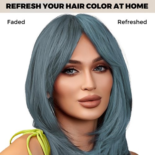 Luxecolors Depositing Hair Dye Conditioner, Semi Permanent Reflesh Hair Color Conditioner, Non-foaming Hair Coloring, Cruelty-free 5.28 fl.oz, Sliver Gray