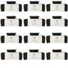 Loanzeg Bridesmaid Hair Claws Bachelorette 4.1 Inch Square Hair Clips Set of 12 Bridal Shower Hair Claw Clips ideas Gift for Wedding Party Favors Bridesmaid Proposal Gifts (Black)