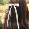 Hair Bow Clips for Women, Ribbon Bow for Women, Satin Hair Ribbon Hair Bows with Long Tail for Women, Bow Hair Clip Accessories for Girls Women (2 PCS)