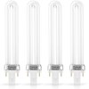 IMIKEYA 4pcs Nail Dryer Lamp Bulbs Tube Replacement 9W 365nm UV Bulb Light Bulb for Nail Art Gel Curing Drying Light Manicure Tool for DIY Lamp Light